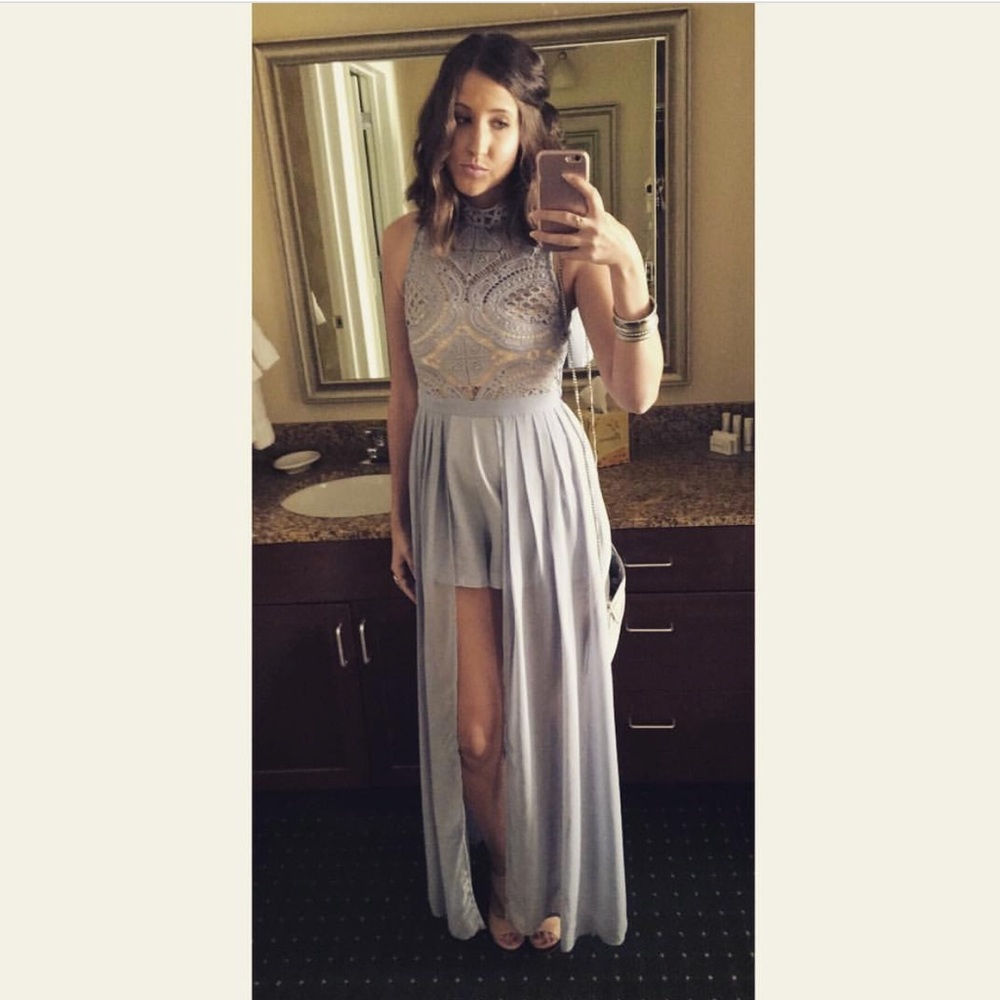 Periwinkle Maxi Romper